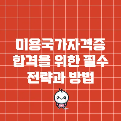 미용국가자격증 합격을 위한 필수 전략과 방법